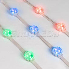 Модуль управляемый SOLEX-SPI-3535-3-12V RGB 120deg (D30x16mm, 0.75W, IP67)